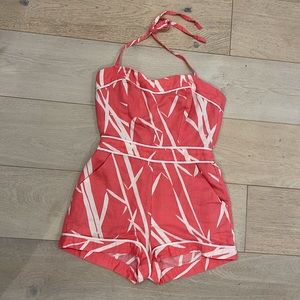 TROPICAL CORAL ROMPER HALTER